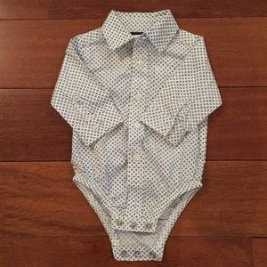Baby bodysuit dress shirt